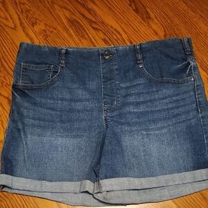 Time and Tru Dark Blue Jean Shorts